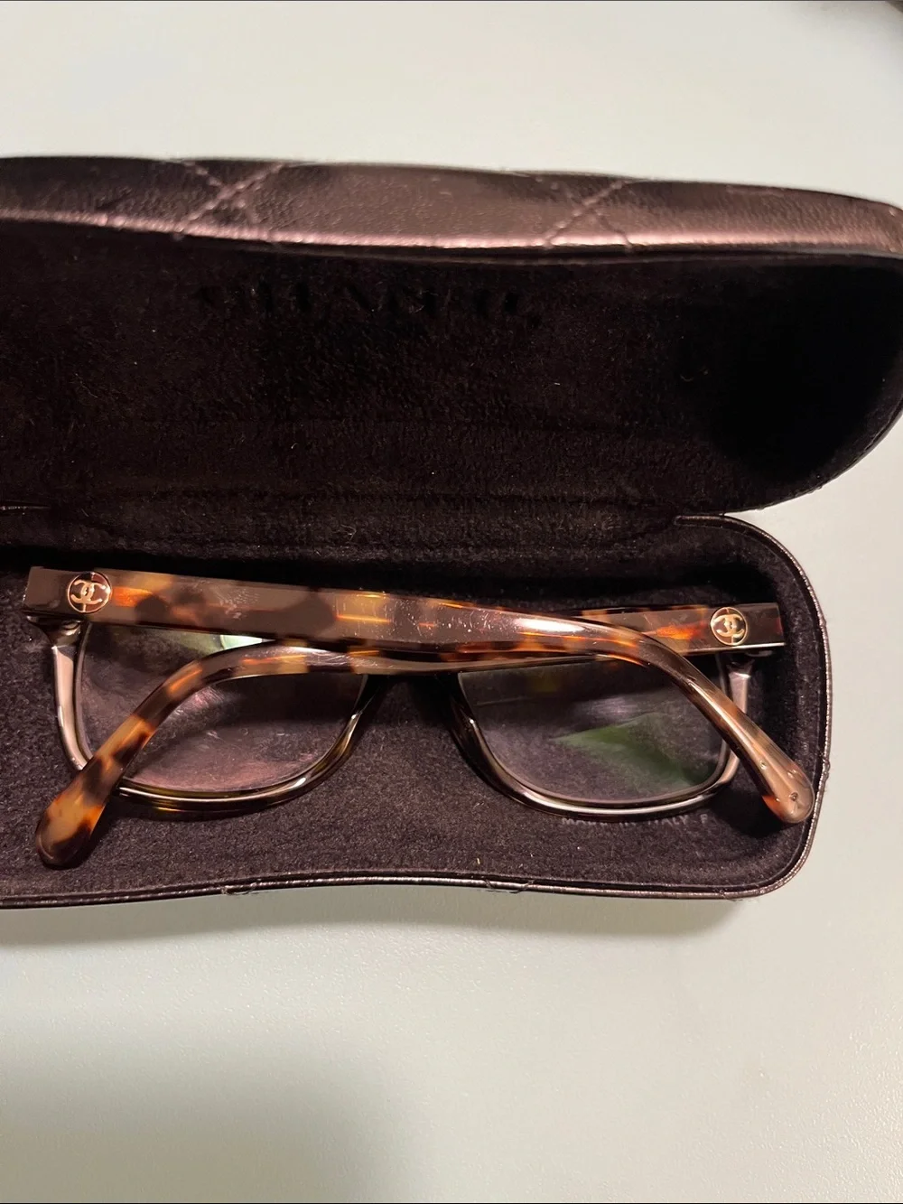 Chanel Made in Italy 3314 Eyeglasses color:1172 Havana/tortoise- great condition